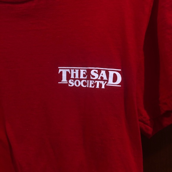 Red and White The Sad Society T-Shirt Bundle - Picture 3 of 7